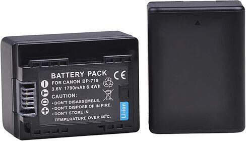 Battery Pack and LCD USB Travel Charger for Canon VIXIA HF R600 R700 R800 HD Camcorder in Saudi Arabia