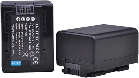 Battery Pack and LCD USB Travel Charger for Canon VIXIA HF R600 R700 R800 HD Camcorder in Saudi Arabia