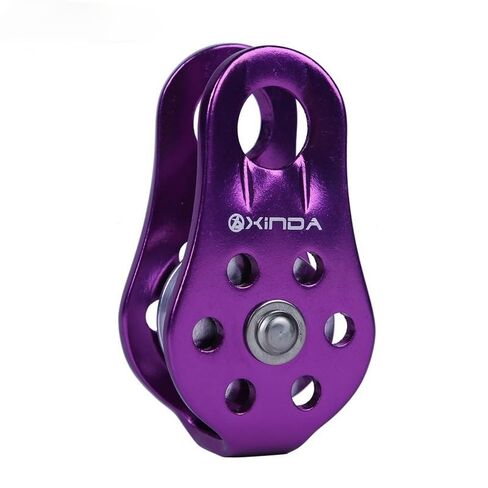1PC Outdoor Sports Equipment 20KN Fixed Single Pulley Escape Aerial Work Rappelling Sheaves Rock Climbing Pulley (Red) in Saudi Arabia