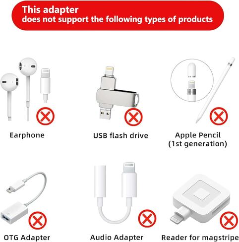 Lightning to USB C Adapter 4 Pack for i-Phone 15/16/17/Fast Charging & Data Transfer,Type C Charger Connector Cable,Lightning Female to USB C Male Adapter,Not for Audio/OTG in Saudi Arabia
