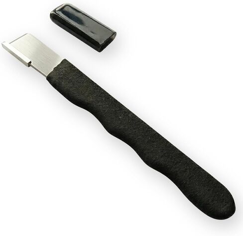 Garden Guru Garden Tool Blade Sharpener - 5" Handheld & Multi-Purpose Solid Carbide Sharpener w Protective Cover, Ergonomic Non-Slip Handle for Pruners Loppers Shears Knives Scissors Axe in Saudi Arabia