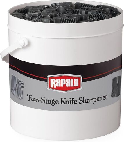 Rapala Two Stage Knife Sharpener Bulk Quick Sharpening Tool for Fishing Fillet Knives Pocket Knives and Kitchen in Saudi Arabia