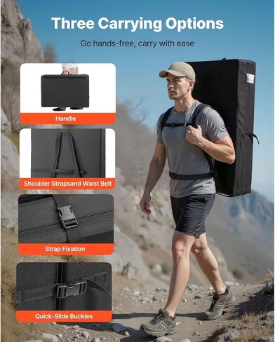 Bouldering Crash Pad, Bi-Fold Rock Climbing Crash Pad with Adjustable Backpack Straps and Handle, Foldable Lightweight for Indoor Bouldering & Outdoor Climbing(4x3 ft) in Saudi Arabia