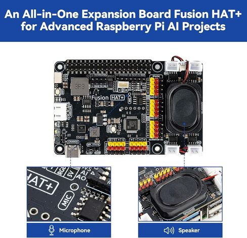 مجموعة SunFounder AI Fusion Lab لـ Raspberry Pi 5/4/3B+/Zero 2w، Multi-LLMs ChatGPT/Gemini/Grok، OpenCV وMediaPipe، Python، دورات فيديو للمهندسين المبتدئين in Saudi Arabia