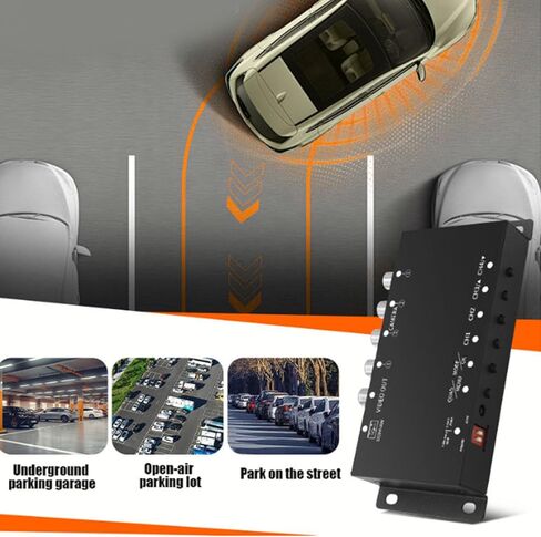 4 Channel Video Splitter, 1080P HD AHD CVBS CCTV Security Camera Multiplexer with 4 Inputs 1 Output N P Dual System, for RV Truck Bus Trailer Real Time Monitoring in Saudi Arabia