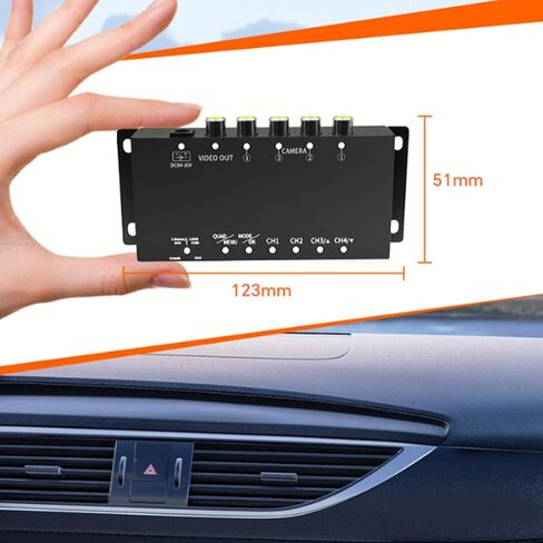 4 Channel Video Splitter, 1080P HD AHD CVBS CCTV Security Camera Multiplexer with 4 Inputs 1 Output N P Dual System, for RV Truck Bus Trailer Real Time Monitoring in Saudi Arabia