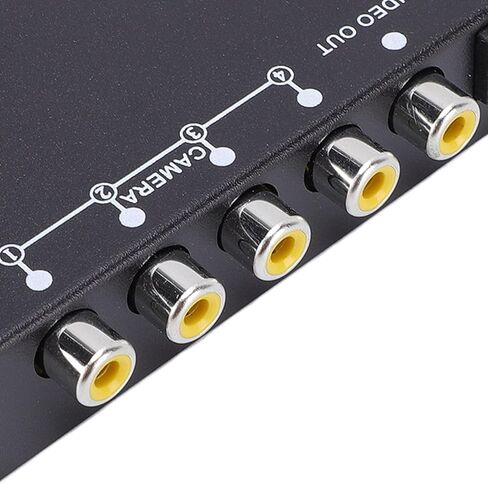 4 Channel Video Splitter, 1080P HD AHD CVBS CCTV Security Camera Multiplexer with 4 Inputs 1 Output N P Dual System, for RV Truck Bus Trailer Real Time Monitoring in Saudi Arabia