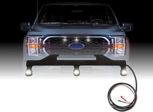مجموعة مصابيح Starkey Grille - مصابيح LED كهرمانية على طراز Raptor - متوافقة مع Ford F-150 KR، Platinum 2021-2023 in Saudi Arabia