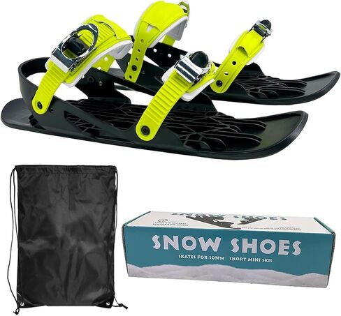 eefaYIYIFA Mini Short Ski Skates for Snow，Mini Short Ski Skates for Snow Pro Version，Adjustable Short Mini Ski Skates，Short Snowskates Snowblades Skiboards for Winter Sport Skiing Equipment in Saudi Arabia