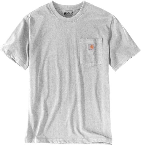 Carhartt Men's Dearborn Relaxed Pocket T-Shirt, Heather Gray, Large in Saudi Arabia