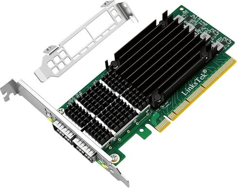 محول إيثرنت RDMA ذكي مزدوج 100 جيجابت/ثانية QSFP28 للويب 2.0، خوادم السحابة والتخزين، وحدة تحكم إيثرنت Mellanox ConnectX-5 EX MT28808A0، 2X 100 جيجابت PCIE Gen 4.0 x16 بطاقة NIC (CX516A) in Kuwait