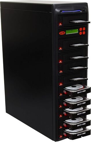 ناسخ محرك الأقراص الصلبة Systor 1:1 HDD/SSD - 36 جيجابايت/الدقيقة - ناسخة مستقلة وممحاة/مطهر لأقراص SATA 3.5 المتعددة ومحركات الأقراص الصلبة 2.5 - سرعات نسخ تصل إلى 600 ميجابايت/ثانية (SYS601DP) in Kuwait