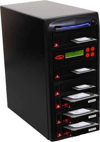 ناسخ محرك الأقراص الصلبة Systor 1:1 HDD/SSD - 36 جيجابايت/الدقيقة - ناسخة مستقلة وممحاة/مطهر لأقراص SATA 3.5 المتعددة ومحركات الأقراص الصلبة 2.5 - سرعات نسخ تصل إلى 600 ميجابايت/ثانية (SYS601DP) in Kuwait