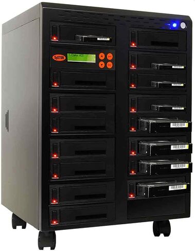 ناسخ محرك الأقراص الصلبة Systor 1:1 HDD/SSD - 36 جيجابايت/الدقيقة - ناسخة مستقلة وممحاة/مطهر لأقراص SATA 3.5 المتعددة ومحركات الأقراص الصلبة 2.5 - سرعات نسخ تصل إلى 600 ميجابايت/ثانية (SYS601DP) in Kuwait