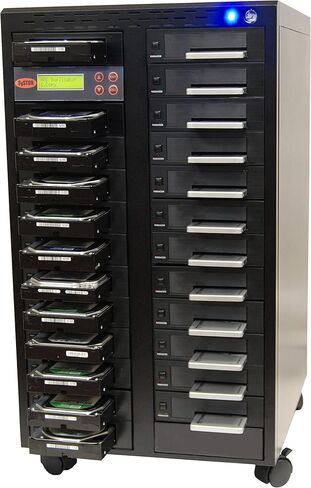 ناسخ محرك الأقراص الصلبة Systor 1:1 HDD/SSD - 36 جيجابايت/الدقيقة - ناسخة مستقلة وممحاة/مطهر لأقراص SATA 3.5 المتعددة ومحركات الأقراص الصلبة 2.5 - سرعات نسخ تصل إلى 600 ميجابايت/ثانية (SYS601DP) in Kuwait