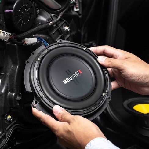 MB Quart 8 Inch 400 Watt MAX 200 Watt RMS 4 Ohm Dual Voice Coil, Shallow Slim Subwoofer for Car Audio Sound System, Single Speaker - DS1-204 in Saudi Arabia