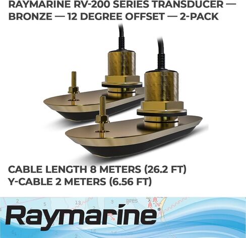 FLIR - RAYMARINE T70318 M RV-212 Thru Hull TRNSD, Black, 10" in Saudi Arabia