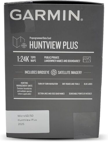 خرائط Garmin HuntView Plus 2025/2026 - خرائط صيد الأراضي العامة والخاصة في الولايات المتحدة (بطاقة MicroSD/SD) (لويزيانا) in Saudi Arabia