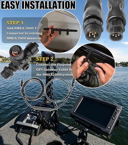 8M0092085 Xi Series Pinpoint GPS Gateway Kit for MotorGuide Xi3 and Xi5 Trolling Motors Connect to Lowrance Sonar GPS Integration with NMEA 2000 T-Connector in Saudi Arabia