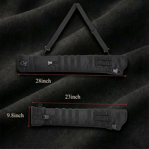 Professional Tactical Rifle Scabbard Shotgun Shoulder Bag - Open-Top Shotgun Holster for Hunting, Outdoor and Tactical Use, Durable Nylon Material with Adjustable Strap in Saudi Arabia