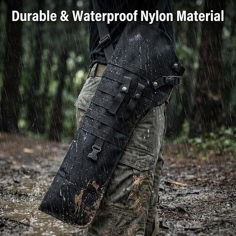 Professional Tactical Rifle Scabbard Shotgun Shoulder Bag - Open-Top Shotgun Holster for Hunting, Outdoor and Tactical Use, Durable Nylon Material with Adjustable Strap in Saudi Arabia