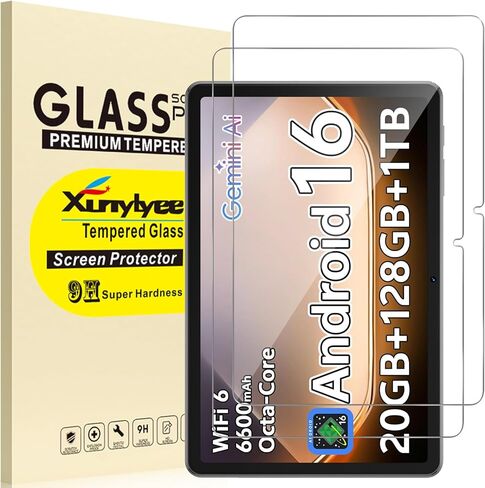 لـ SHARECLOUD 10.1 بوصة Android 16 واقي شاشة الكمبيوتر اللوحي، 10 بوصة Android 16 15 14 Tablet Film Glass 10"، صلابة 9H، مضاد للخدش، [9.25 بوصة × 6.06 بوصة، 235 مم × 154 مم]، عبوتان in Saudi Arabia