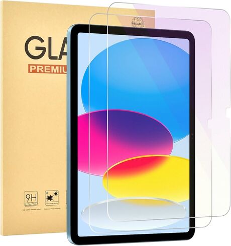 واقي شاشة مضاد للضوء الأزرق لجهاز iPad 11th A16 2025 [11 بوصة]، iPad 10th [10.9 بوصة] 2022,9H طبقة من الزجاج المقوى، مضاد للأشعة فوق البنفسجية، حماية للعين، حساس للمس، مضاد للخدش in Kuwait
