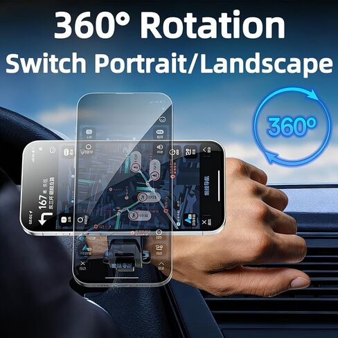 Magnetic Phone Mount with Flexible Bendable Mounting, Compatible with MagSafe, Gym, Steering Wheel, Stroller & Wrist Strap, Universal for iPhone 17/16/15/14/13/12, Treadmill, Shopping Cart in Saudi Arabia