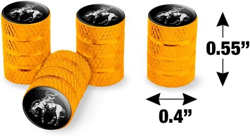 Bucking Bronco Illustration Valve Stem Caps for Tire Rim Wheel Aluminum - Pink in Saudi Arabia