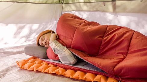 Insulated Cloud Core Inflatable Sleeping Pad | Ideal for Camping or Backpacking in Colder Temperatures | Orange in Saudi Arabia