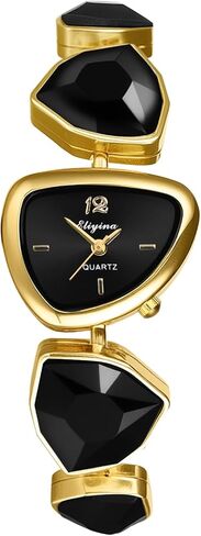 Lancardo Elegant Birthstone Bracelet Watch: Bling Shiny Stainless Steel Dress Wristwatch Perfect for Birthday Mothers Daughter Girlfriend in Saudi Arabia
