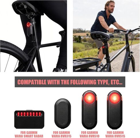 Seat Post Bike Mount Compatible with Garmin Varia RTL510 RTL515 RVR315 RearVue 820 Rearview Radar Rear Tail Light Bicycle Seatpost Bars Clamp Quarter Turn Mount MTB Road Cycling Holder in Saudi Arabia