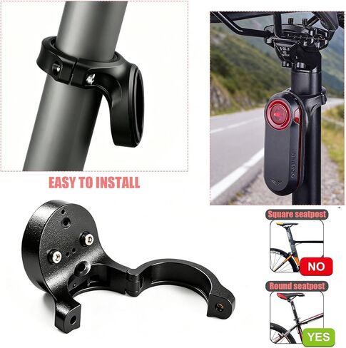Seat Post Bike Mount Compatible with Garmin Varia RTL510 RTL515 RVR315 RearVue 820 Rearview Radar Rear Tail Light Bicycle Seatpost Bars Clamp Quarter Turn Mount MTB Road Cycling Holder in Saudi Arabia