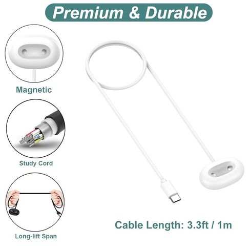 Kissmart Charger for Pixel Watch 4 - Replacement Charging Dock Cable for Google Pixel Watch 4 Smartwatch 41mm and 45mm (White) in Saudi Arabia