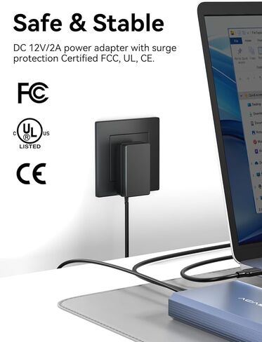 ACASIS 6Gbps Hard Drive Enclosure for 3.5/2.5 Inch SATA SSD HDD Aluminum USB C HDD Enclosure Up to 30TB, 3.5 Hard Drive Enclosure Compatible MacBookPro/Air /WD Seagate Samsung/ PS4 in Saudi Arabia