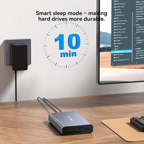 ACASIS 6Gbps Hard Drive Enclosure for 3.5/2.5 Inch SATA SSD HDD Aluminum USB C HDD Enclosure Up to 30TB, 3.5 Hard Drive Enclosure Compatible MacBookPro/Air /WD Seagate Samsung/ PS4 in Saudi Arabia