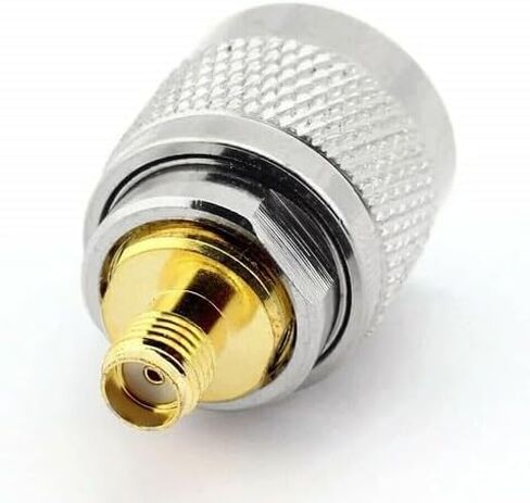 2 قطعة PL-259 UHF ذكر إلى SMA أنثى محول RF - نحاس مطلي بالنيكل، نحاس مطلي بالذهب، 50Ω، لراديو CB/HAM in Kuwait