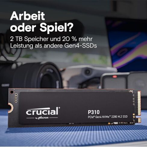 Crucial P310 1TB 232L Micron QLC NAND PCIE GEN 4 X4 NVME M.2 Internal SSD in Saudi Arabia