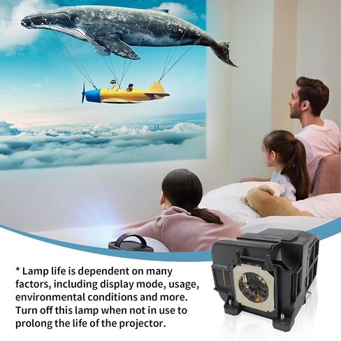 مصباح بروجيكتور GOLDENRIVER EP74 مع لمبة أصلية وغطاء عام متوافق مع ELPLP74 EB-1930 PowerLite 1930 EB-1935 in Saudi Arabia