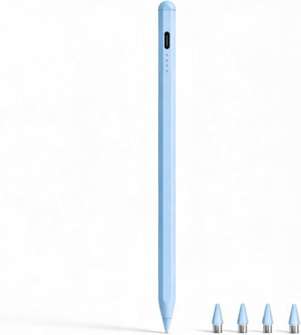 Stylus Pen for Samsung Galaxy Tab A11 / A11+, A9 / A9+, A8, A7 Lite, Active Capacitive Pencil for Samsung Android Tablet & iOS Touchscreens, High Precision Digital Pen with 4 Tips (Blue) in Saudi Arabia