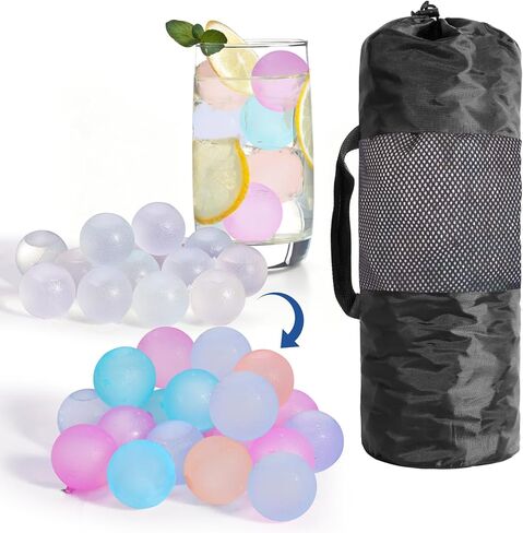 380 Pack Reusable Ice Cubes for Drinks, BPA-Free Plastic Ice Cubes, Refreezable & Washable Ice Cubes Reusable Without Diluting for Whiskey, Coffee, Parties, Camping & Ice Bath in Saudi Arabia
