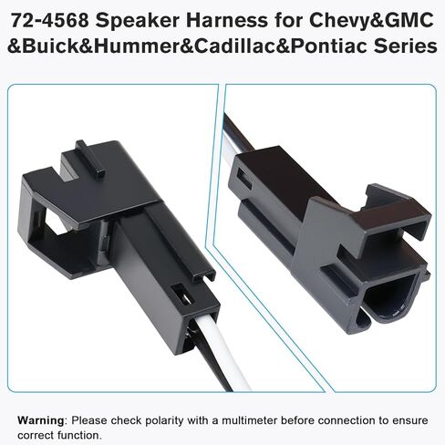 Door Speaker Harness Compatible with Chevy Silverado Express GMC Sierra Yukon Buick Hummer Cadillac Pontiac,72-4568 Car Speaker Wiring Harness Adapter Aftermarket Speakers Wire Connector in Saudi Arabia