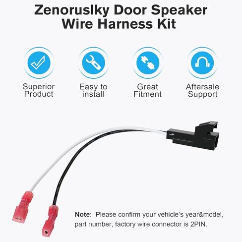 Door Speaker Harness Compatible with Chevy Silverado Express GMC Sierra Yukon Buick Hummer Cadillac Pontiac,72-4568 Car Speaker Wiring Harness Adapter Aftermarket Speakers Wire Connector in Saudi Arabia