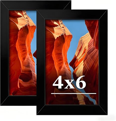 18x24 Picture Frame Set of 2, 18 x 24 Black Picture Frame with HD Plexiglas, 18 by 24 Poster Frame, Display Frame for Vertical or Horizontal, Presenting Spatial Aesthetics-Form & Light Series in Saudi Arabia