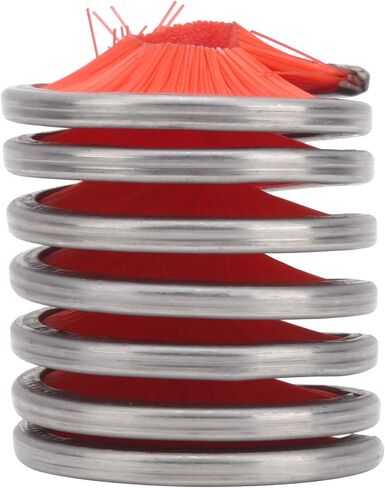 Rope Cleaning Brush Durable Nylon Stainless Steel Cleaner for Climbing Cord Red in Saudi Arabia