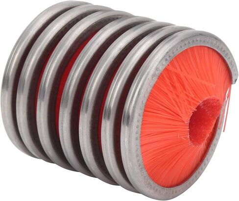 Rope Cleaning Brush Durable Nylon Stainless Steel Cleaner for Climbing Cord Red in Saudi Arabia