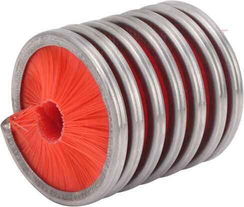 Rope Cleaning Brush Durable Nylon Stainless Steel Cleaner for Climbing Cord Red in Saudi Arabia