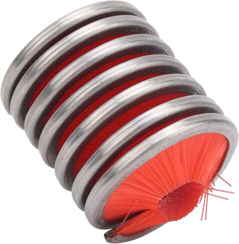 Rope Cleaning Brush Durable Nylon Stainless Steel Cleaner for Climbing Cord Red in Saudi Arabia