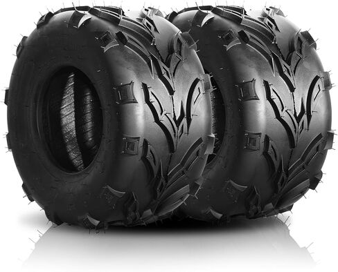 إطار TUFFIOM 18x9.5-8 ATV، 4 إطارات PR Go Kart، إطار ATV UTV للطرق الوعرة لجميع التضاريس، إطارات دراجة صغيرة بدون أنابيب مع قبضة قوية وثبات عالي لركوب الجزازات، مجموعة من 2 in Kuwait