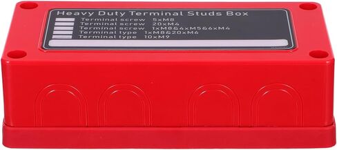 Mikinona Heavy Duty Bus Bar Power Distribution Junction 10-Position Electrical Terminal Box with Cover for Car Rv Marine Amp Audio Installation in Saudi Arabia